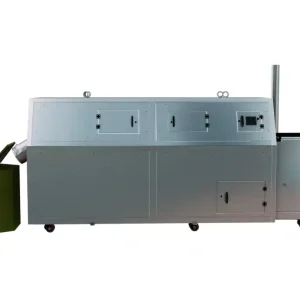 Compostadora KCE in-vessel de acero inoxidable con HMI/PLC y biofiltro integrado